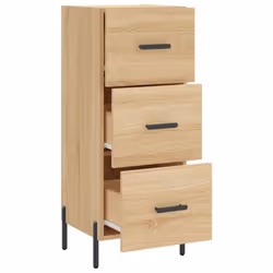 vidaXL Sideboard Storage Side Cabinet Cupboard Sonoma Oak Engineered Wood - Additional view 4