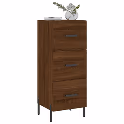 vidaXL Sideboard Hall Storage Side Cabinet Cupboard Brown Oak Engineered Wood - Additional view 2