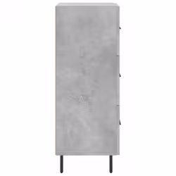 vidaXL Sideboard Storage Cabinet Cupboard Side Cabinet White Engineered Wood - concrete grey - Additional view 6