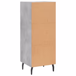 vidaXL Sideboard Storage Cabinet Cupboard Side Cabinet White Engineered Wood - concrete grey - Additional view 7