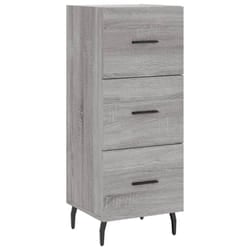 vidaXL Sideboard Storage Cabinet Cupboard Side Cabinet White Engineered Wood - grey sonoma