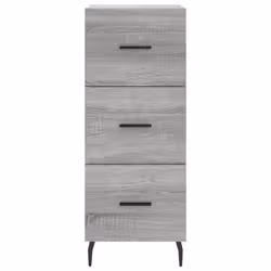 vidaXL Sideboard Storage Cabinet Cupboard Side Cabinet White Engineered Wood - grey sonoma - Additional view 5