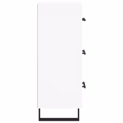 vidaXL Sideboard Storage Side Cabinet Cupboard Sonoma Oak Engineered Wood - white - Additional view 6