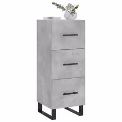 vidaXL Sideboard Storage Side Cabinet Cupboard Sonoma Oak Engineered Wood - concrete grey