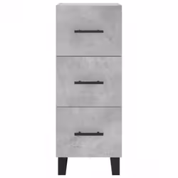 vidaXL Sideboard Storage Side Cabinet Cupboard Sonoma Oak Engineered Wood - concrete grey - Additional view 5
