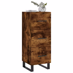 vidaXL Sideboard Storage Side Cabinet Cupboard Sonoma Oak Engineered Wood - smoked oak