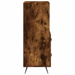 vidaXL Sideboard Storage Cabinet Cupboard Side Cabinet White Engineered Wood - smoked oak - Additional view 6