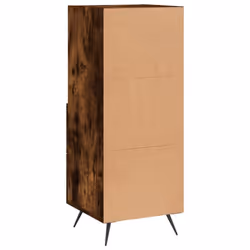 vidaXL Sideboard Storage Cabinet Cupboard Side Cabinet White Engineered Wood - smoked oak - Additional view 7