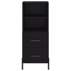 vidaXL Sideboard Storage Cabinet Cupboard Side Cabinet Black Engineered Wood - Additional view 5