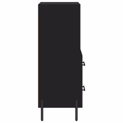 vidaXL Sideboard Storage Cabinet Cupboard Side Cabinet Black Engineered Wood - Additional view 6