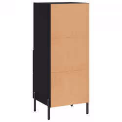vidaXL Sideboard Storage Cabinet Cupboard Side Cabinet Black Engineered Wood - Additional view 7