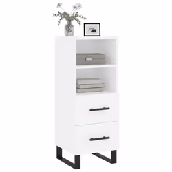 vidaXL Sideboard Storage Cabinet Side Cabinet Cupboard White Engineered Wood