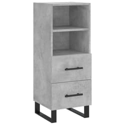 vidaXL Sideboard Storage Cabinet Side Cabinet Cupboard White Engineered Wood - concrete grey