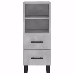 vidaXL Sideboard Storage Cabinet Side Cabinet Cupboard White Engineered Wood - concrete grey - Additional view 5