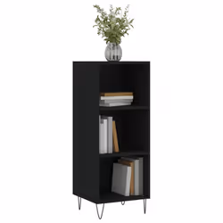 vidaXL Sideboard Cabinet Storage Cabinet Side Cabinet Cupboard Engineered Wood - black