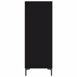 vidaXL Sideboard Highboard Cupboard Side Cabinet Sonoma Oak Engineered Wood - black - Additional view 4