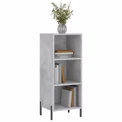 vidaXL Sideboard Storage Cabinet Cupboard Side Cabinet Black Engineered Wood - concrete grey - Additional view 2