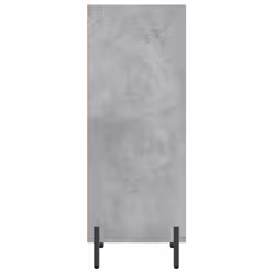 vidaXL Sideboard Storage Cabinet Cupboard Side Cabinet Black Engineered Wood - concrete grey - Additional view 4