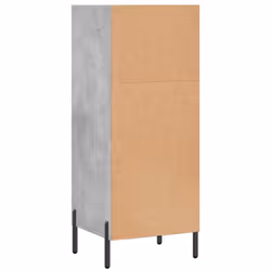 vidaXL Sideboard Storage Cabinet Cupboard Side Cabinet Black Engineered Wood - concrete grey - Additional view 5
