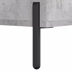 vidaXL Sideboard Storage Cabinet Cupboard Side Cabinet Black Engineered Wood - concrete grey - Additional view 6