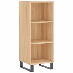 vidaXL Sideboard Highboard Cupboard Side Cabinet Brown Oak Engineered Wood - sonoma oak
