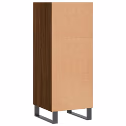 vidaXL Sideboard Highboard Cupboard Side Cabinet Brown Oak Engineered Wood - brown oak - Additional view 5