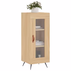 vidaXL Sideboard Storage Cabinet Cupboard Side Cabinet White Engineered Wood - sonoma oak
