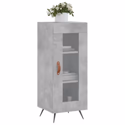 vidaXL Sideboard Storage Cabinet Cupboard Side Cabinet White Engineered Wood - concrete grey - Additional view 2