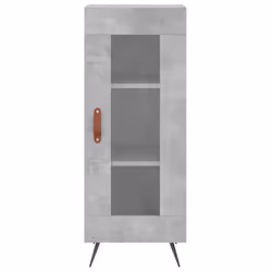 vidaXL Sideboard Storage Cabinet Cupboard Side Cabinet White Engineered Wood - concrete grey - Additional view 4