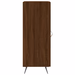 vidaXL Sideboard Storage Cabinet Cupboard Side Cabinet White Engineered Wood - brown oak - Additional view 6