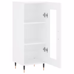 vidaXL Sideboard Storage Cabinet Cupboard Side Cabinet White Engineered Wood - white - Additional view 5
