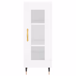 vidaXL Sideboard Storage Cabinet Cupboard Side Cabinet White Engineered Wood - high gloss white - Additional view 4