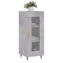 vidaXL Sideboard Storage Cabinet Cupboard Side Cabinet White Engineered Wood - concrete grey - Additional view 2