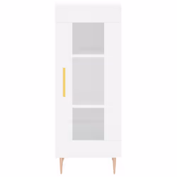 vidaXL Sideboard Storage Cabinet Cupboard Side Cabinet Black Engineered Wood - white - Additional view 4