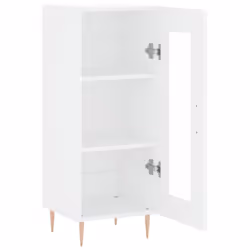 vidaXL Sideboard Storage Cabinet Cupboard Side Cabinet Black Engineered Wood - white - Additional view 5