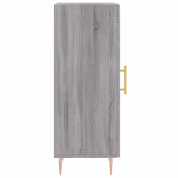 vidaXL Sideboard Storage Cabinet Cupboard Side Cabinet Black Engineered Wood - grey sonoma - Additional view 6