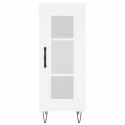 vidaXL Sideboard Storage Cabinet Cupboard Side Cabinet White Engineered Wood - white - Additional view 4