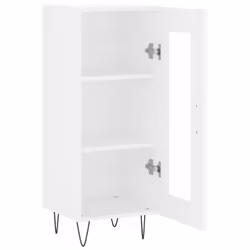 vidaXL Sideboard Storage Cabinet Cupboard Side Cabinet White Engineered Wood - white - Additional view 5