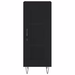 vidaXL Sideboard Storage Cabinet Cupboard Side Cabinet White Engineered Wood - black - Additional view 4