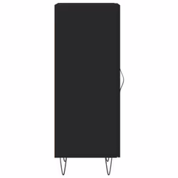 vidaXL Sideboard Storage Cabinet Cupboard Side Cabinet White Engineered Wood - black - Additional view 6