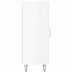 vidaXL Sideboard Storage Cabinet Cupboard Side Cabinet White Engineered Wood - high gloss white - Additional view 6