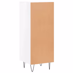 vidaXL Sideboard Storage Cabinet Cupboard Side Cabinet White Engineered Wood - high gloss white - Additional view 7