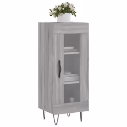 vidaXL Sideboard Storage Cabinet Cupboard Side Cabinet White Engineered Wood - grey sonoma - Additional view 2