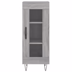 vidaXL Sideboard Storage Cabinet Cupboard Side Cabinet White Engineered Wood - grey sonoma - Additional view 4