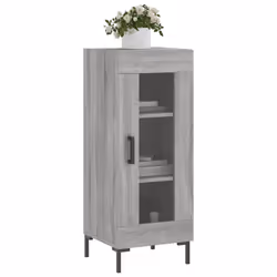 vidaXL Sideboard Storage Cabinet Cupboard Side Cabinet White Engineered Wood - grey sonoma - Additional view 2