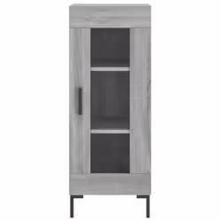 vidaXL Sideboard Storage Cabinet Cupboard Side Cabinet White Engineered Wood - grey sonoma - Additional view 4