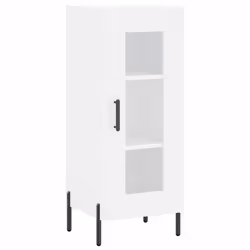 vidaXL Sideboard Storage Cabinet Cupboard Side Cabinet White Engineered Wood - white