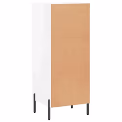 vidaXL Sideboard Storage Cabinet Cupboard Side Cabinet White Engineered Wood - high gloss white - Additional view 7