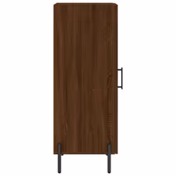vidaXL Sideboard Storage Cabinet Cupboard Side Cabinet White Engineered Wood - brown oak - Additional view 6