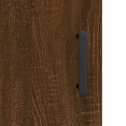vidaXL Sideboard Storage Cabinet Cupboard Side Cabinet White Engineered Wood - brown oak - Additional view 9